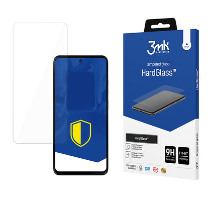 Ochranná fólie na displej 3MK HardGlass pro Motorola Moto G15 / G15 Power / E15 / G05, tvrzené sklo, plné lepidlo