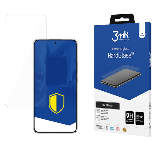 Ochranná fólie na displej 3MK HardGlass pro Xiaomi Redmi Note 14 5G / Note 14 4G (Regionální), tvrzené sklo, plné lepidlo