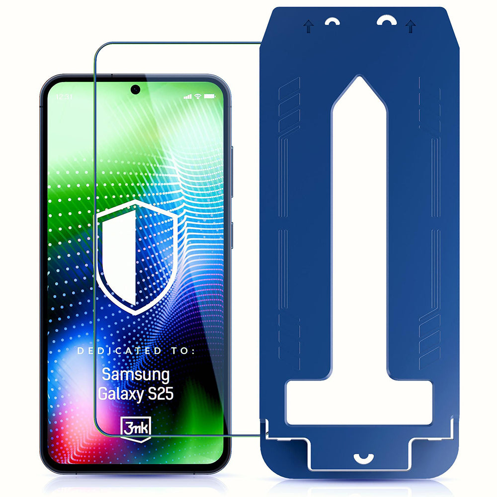 Ochranná fólie na displej 3MK Hardy Ultra pro Samsung Galaxy S25 S931, tvrzené sklo, plné lepidlo, černá