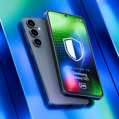 Ochranná fólie na displej 3MK Hardy Ultra pro Samsung Galaxy S25 S931, tvrzené sklo, plné lepidlo, černá
