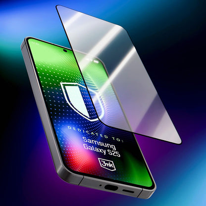Ochranná fólie na displej 3MK Hardy Ultra pro Samsung Galaxy S25 S931, tvrzené sklo, plné lepidlo, černá