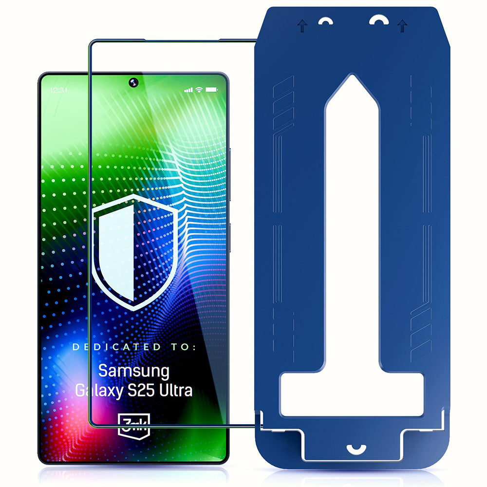 Ochranná fólie na displej 3MK Hardy Ultra pro Samsung Galaxy S25 Ultra S938, tvrzené sklo, plné lepidlo, černá