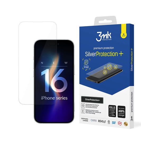 Ochranná fólie na displej 3MK Silver Protect+ pro Apple iPhone 16, plastická