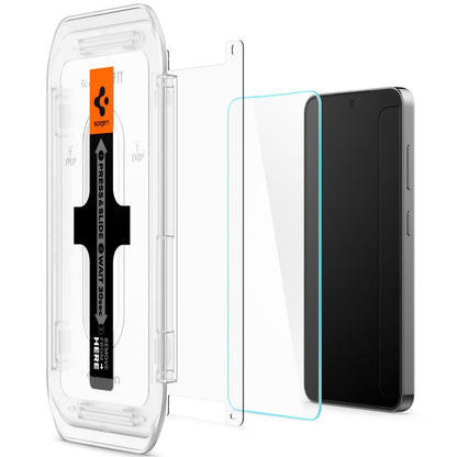Ochranná fólie na displej Spigen GlastR EZ FIT pro Samsung Galaxy S25+ S936 / S24+ S926, Tvrzené sklo, Full Glue, Sada 2 kusy AGL07432