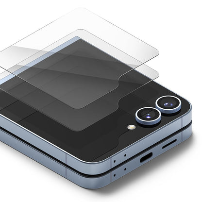 Ochranná fólie Ringke Cover Display pro vnější displej Samsung Galaxy Z Flip6 F741, Tvrzené sklo, AB Ultra Glue, Sada 2 kusy