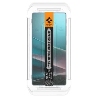 Ochranná fólie na displej Privacy Spigen GlastR EZ FIT HD pro Samsung Galaxy S25 Ultra S938, tvrzené sklo, plné lepidlo, sada 2 kusů AGL09335