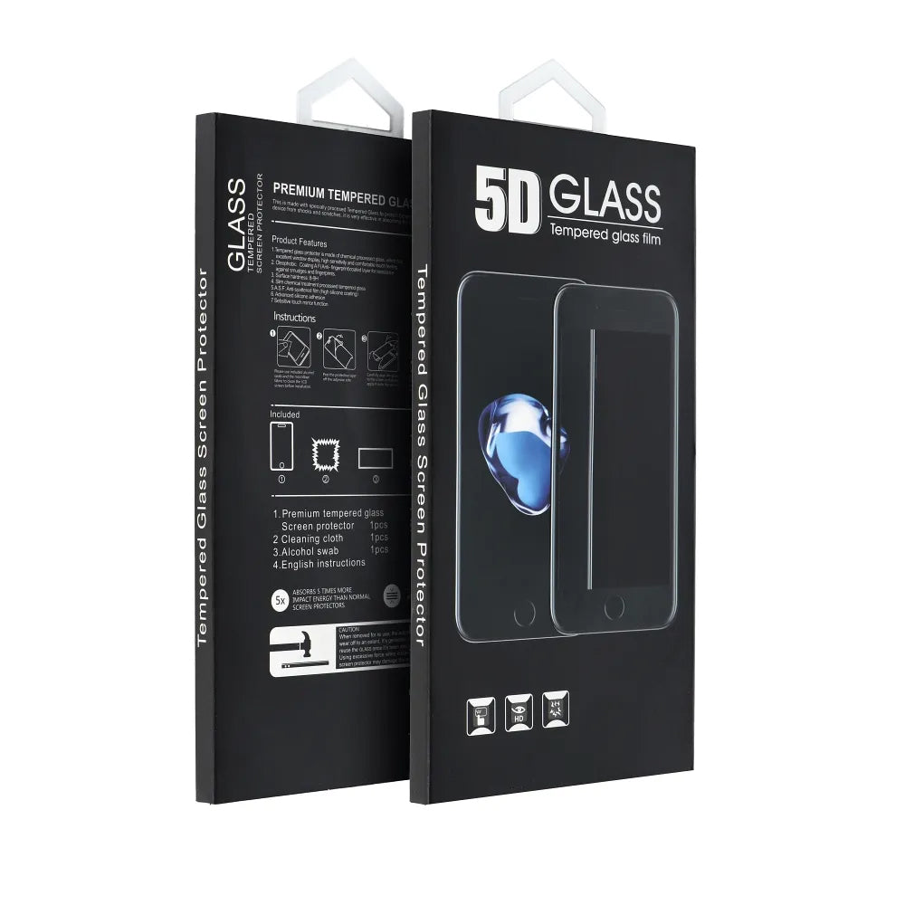 OEM ochranná fólie na displej pro Honor 300 Pro / 300 Ultra, tvrzené sklo, plné lepidlo, 5D, černá
