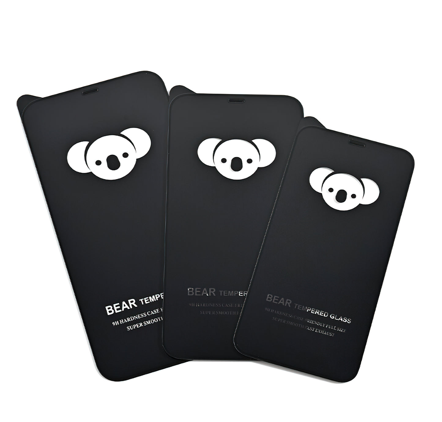 Ochranná fólie na displej Bear HD pro Samsung Galaxy A17 4G / A17 5G / A16 5G A166 / A16 4G A165, tvrzené sklo, plné lepidlo, černá