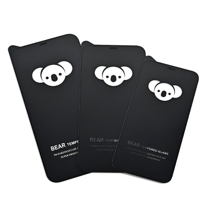Ochranná fólie na displej Bear HD pro Samsung Galaxy A17 4G / A17 5G / A16 5G A166 / A16 4G A165, tvrzené sklo, plné lepidlo, černá
