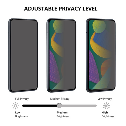 Ochranná fólie na displej Privacy OEM Fingerprint Unlock pro Xiaomi 17T, tvrzené sklo, plné lepidlo