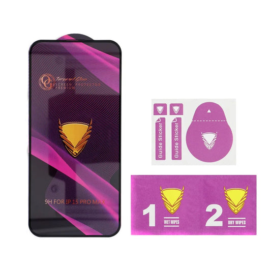 Ochranná fólie na displej OEM OG Premium pro Apple iPhone 17 Pro, Tvrzené sklo, Full Glue, Černá