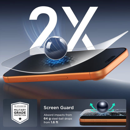 Ochranná fólie na displej Tech-Protect pro Apple iPhone 17 Pro / 17 / 16 Pro, Tvrzené sklo, Full Glue, Sada 10 kusů