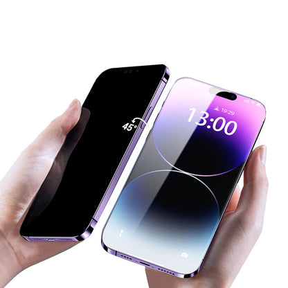 Ochranné sklo na displej s filtrem soukromí Tel Protect 10X Plus Titanium pro Apple iPhone 17 / 16 Pro, tvrzené sklo, celoplošné lepení