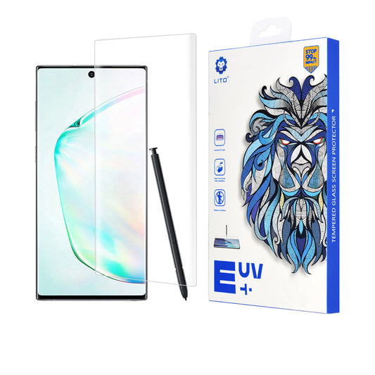 Ochranná fólie na displej Lito pro Samsung Galaxy Note 10+ 5G N976 / Note 10+ N975, tvrzené sklo, UV lepidlo, 3D