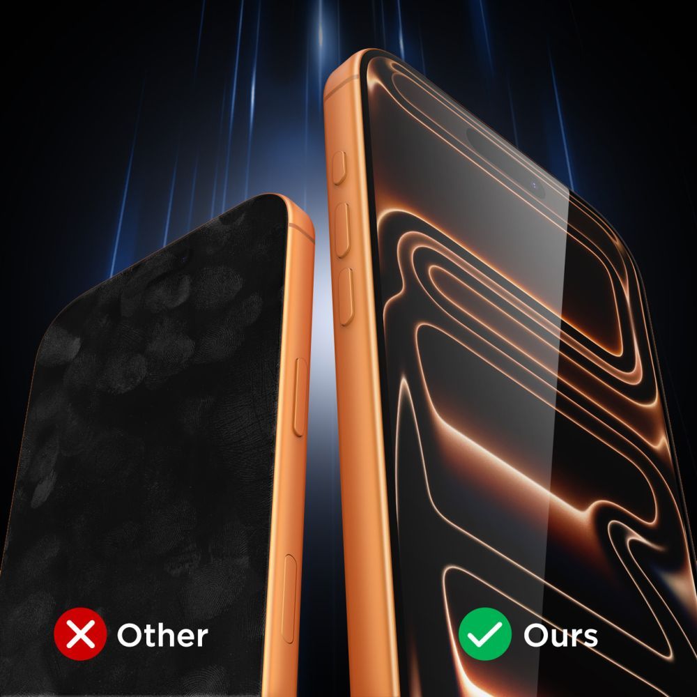 Ochranná fólie na displej Tech-Protect pro Apple iPhone 17 Pro / 17 / 16 Pro, Tvrzené sklo, Full Glue, Sada 10 kusů