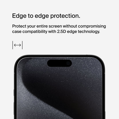 Ochranná fólie na displej Belkin ScreenForce UltraGlass 2 pro Apple iPhone 15 Pro Max, tvrzené sklo, Full Glue OVA134zz