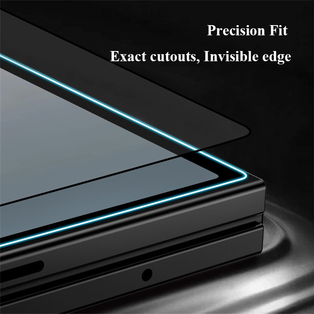 Ochranná fólie na vnější displej Lereach pro Samsung Galaxy Z Fold8 Ultra F976 / Z Fold7 F966, tvrzené sklo, plné lepidlo, černá