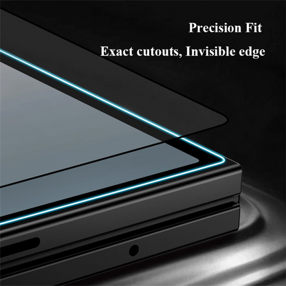 Ochranná fólie na vnější displej Lereach pro Samsung Galaxy Z Fold8 Ultra F976 / Z Fold7 F966, tvrzené sklo, plné lepidlo, černá
