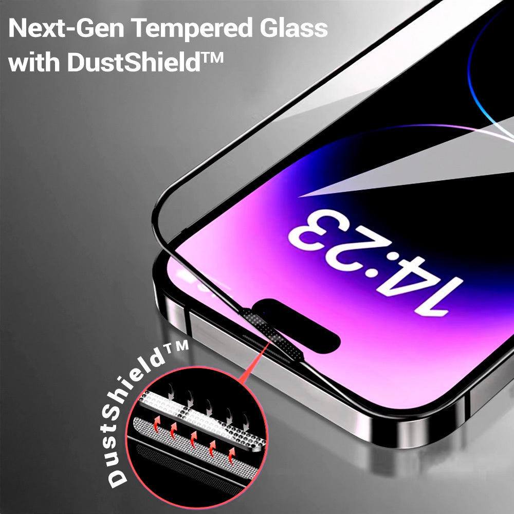 Ochranné sklo na displej s filtrem soukromí Tel Protect 10X Plus Titanium pro Apple iPhone 17 / 16 Pro, tvrzené sklo, celoplošné lepení