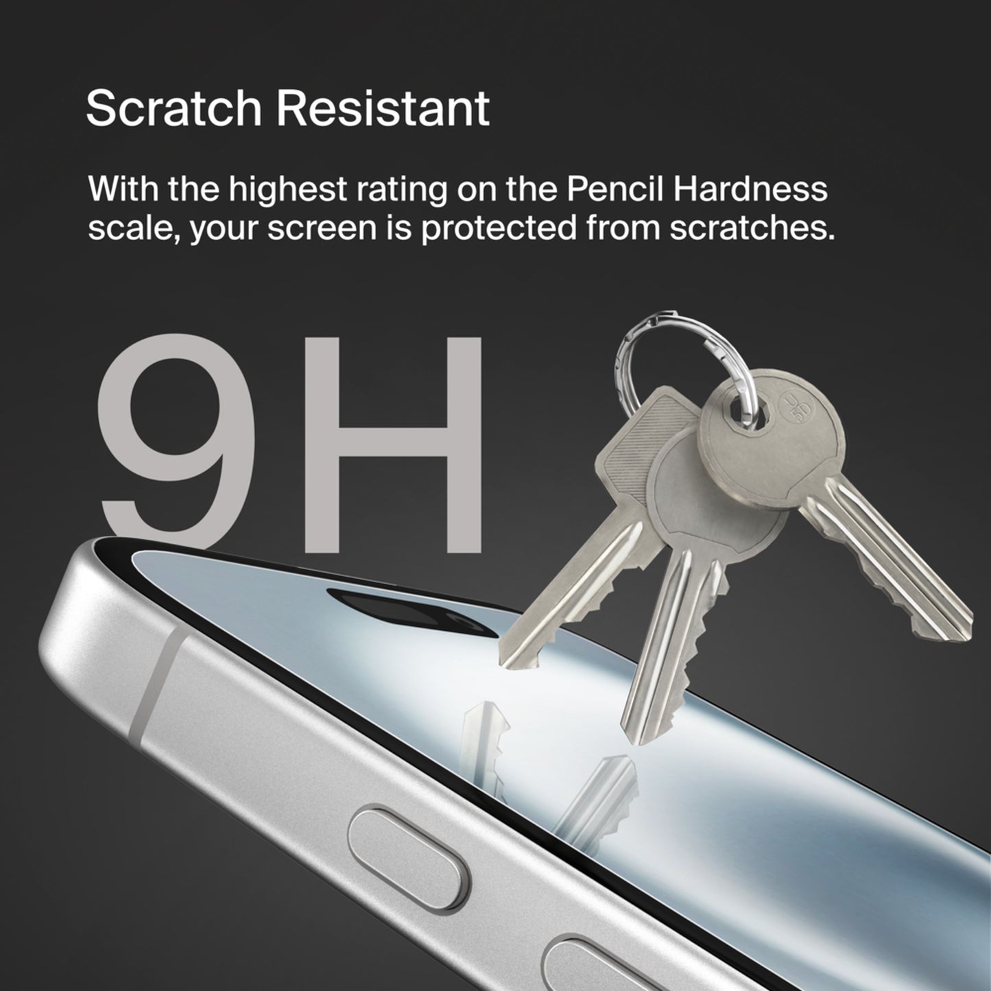 Ochranná fólie na displej Belkin ScreenForce TemperedGlass pro Apple iPhone 16 / 15 / 14 Pro, tvrzené sklo, plné lepidlo OVA135zz