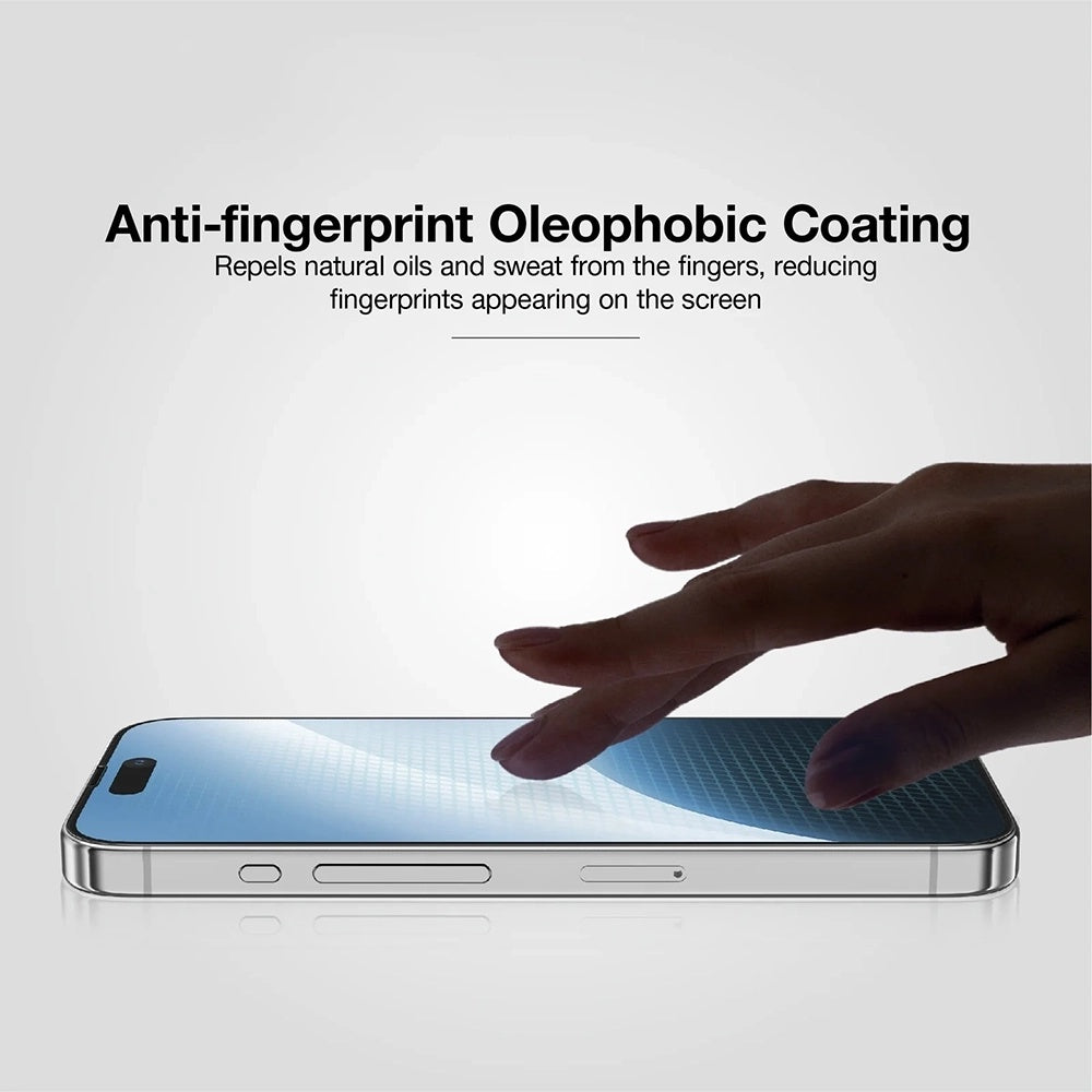 Ochranná fólie na displej Anank 10X Reinforced CG pro Apple iPhone 17 Pro, Tvrzené sklo, Full Glue, 2.5D, Černá