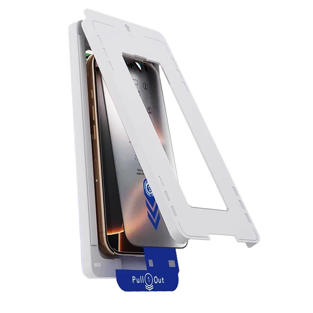 Anank 2X Reinforced Screen Protector for Apple iPhone 16 Pro, Tempered Glass, Full Glue, 2.5D, Black