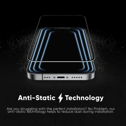 Ochranná fólie na displej Anank 5X Reinforced Invisible pro Apple iPhone 17 Pro Max, Tvrzené sklo, Full Glue, 3D, Černá