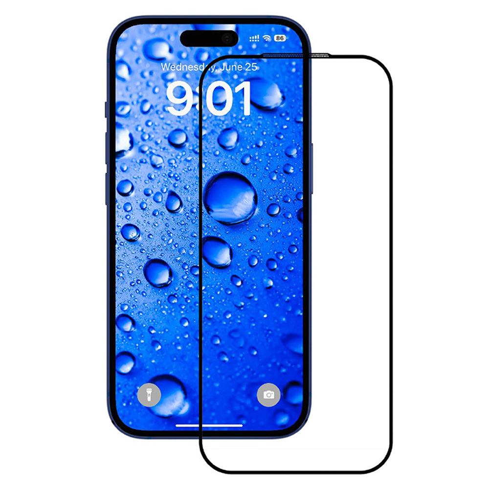 Ochranná fólie Anank na displej pro Apple iPhone 17 Pro, Tvrzené sklo, Full Glue, 2.5D, Černá