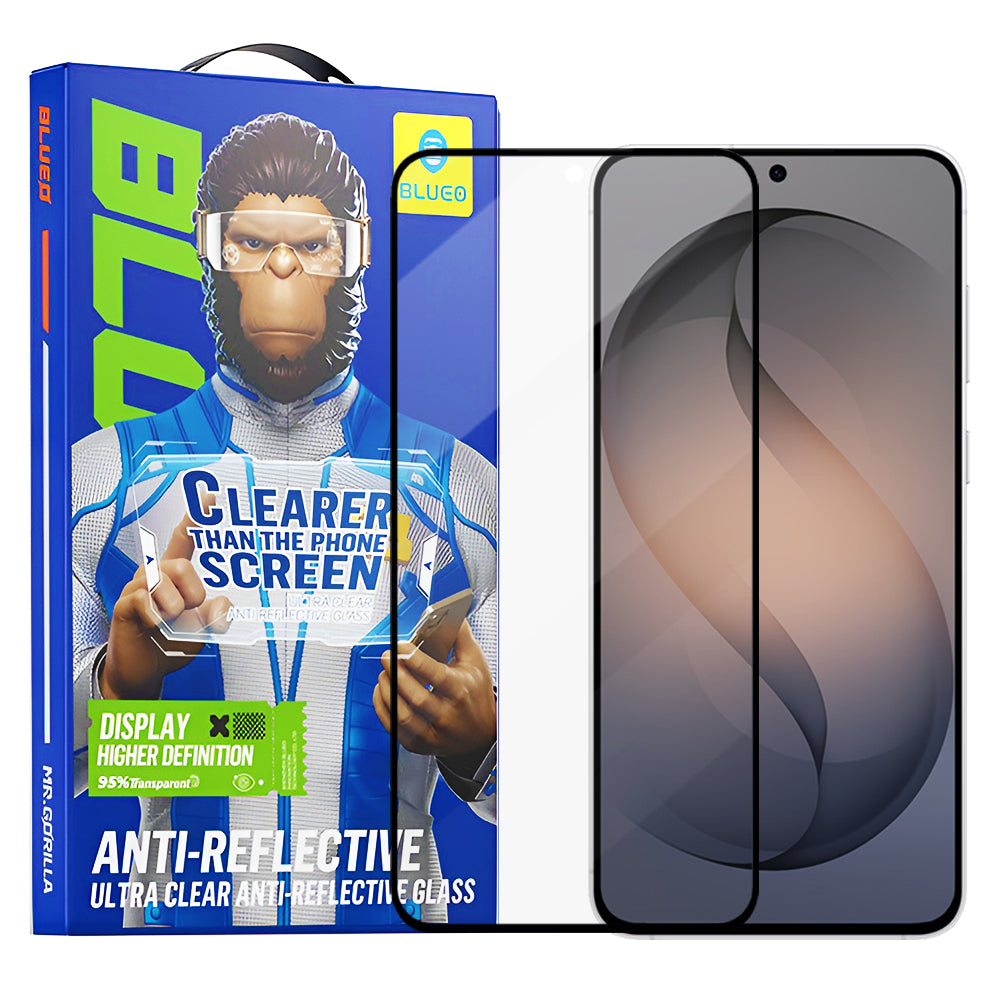Ochranná fólie Blueo Anti-Reflective HD pro Samsung Galaxy S26 S942, Tvrzené sklo, Full Glue, Černá