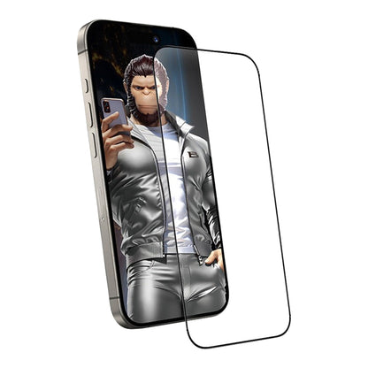 Ochranná fólie na displej Blueo Anti-Static HD pro Apple iPhone 18 Pro Max / 17 Pro Max / 16 Pro Max, tvrzené sklo, plné lepidlo, černá