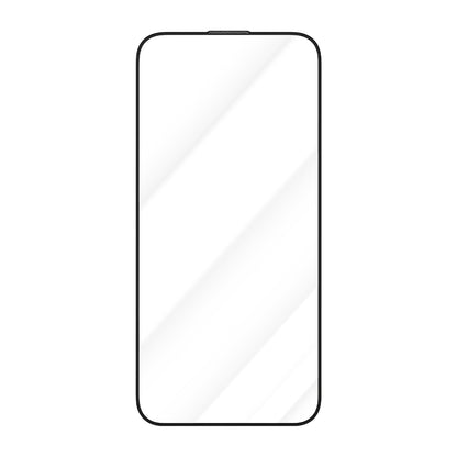 Ochranná fólie na displej Blueo Crystal Anti-Scratch pro Apple iPhone 16 / 15, tvrzené sklo, plné lepidlo, černá