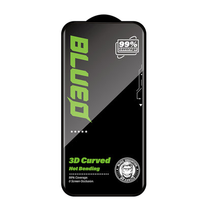 Ochranné sklo na displej Blueo Curved Edge HD Applicator pro Apple iPhone 18 Pro Max / 17 Pro Max, tvrzené sklo, celoplošné lepení, 3D, černé