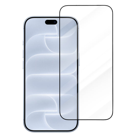 Ochranné sklo na displej Blueo Drop Resistant pro Apple iPhone 18 Pro / 17 Pro / 17 / 16 Pro, tvrzené sklo, celoplošné lepení, černé