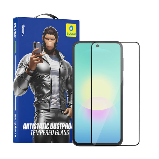 Ochranná fólie na displej Blueo HD pro Samsung Galaxy A27 5G / A57 5G / A37 5G, tvrzené sklo, plné lepidlo, 2.5D, černá