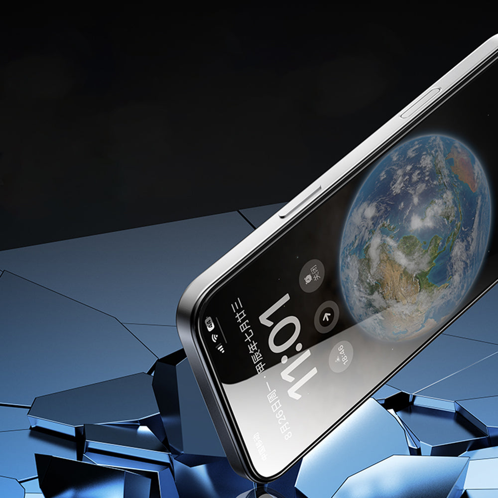Ochranná fólie na displej Blueo Silk HD pro Apple iPhone 12 Pro Max, tvrzené sklo, plné lepidlo, sada 5 kusů, 2.5D, černá