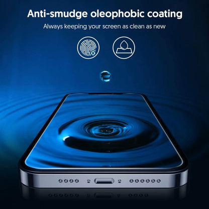 Ochranná fólie na displej Blueo Silk HD pro Apple iPhone X, tvrzené sklo, plné lepidlo, sada 5 kusů, 2.5D, černá