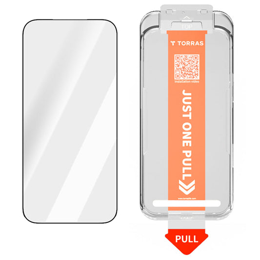 Ochranná fólie na displej Torras GlassGo Install Master pro Apple iPhone 17, Tvrzené sklo, Full Glue