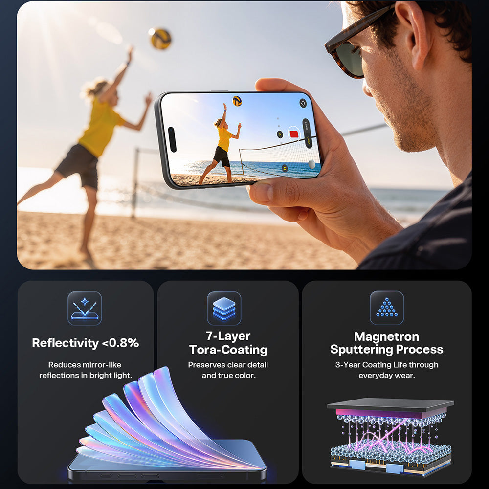 Ochranná fólie na displej Torras OrigArmor pro Apple iPhone 18 Pro Max / 17 Pro Max, tvrzené sklo, plné lepidlo