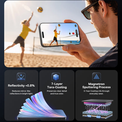 Ochranná fólie na displej Torras OrigArmor pro Apple iPhone 18 Pro Max / 17 Pro Max, tvrzené sklo, plné lepidlo