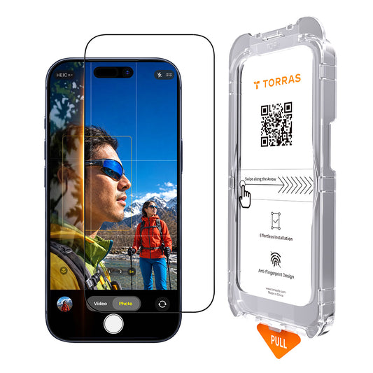 Ochranná fólie na displej Torras Sunview AR pro Apple iPhone 18 Pro Max / 17 Pro Max, tvrzené sklo, plné lepidlo