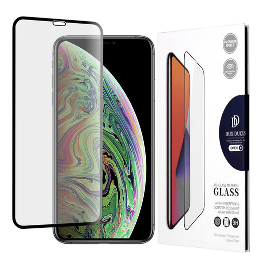 Ochranná fólie na displej DUX DUCIS pro Apple iPhone 11 Pro / XS / X, tvrzené sklo, Edge Glue, černá