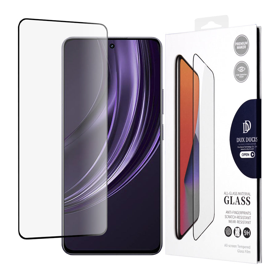 Ochranná fólie na displej DUX DUCIS pro Realme 13+, tvrzené sklo, Edge Glue, černá