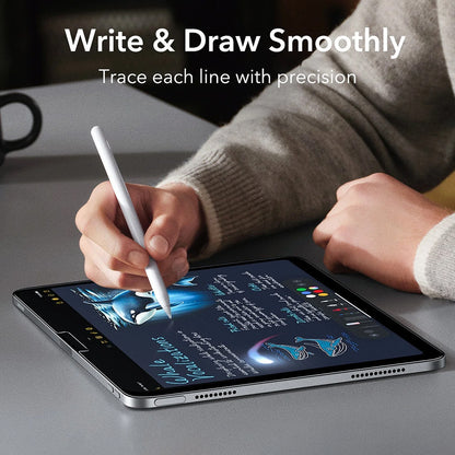 Ochranná fólie na displej ESR Armorite Paper Feel UltraFit pro Apple iPad (2025) / (2022), Tvrzené sklo, Full Glue, Sada 2 kusy