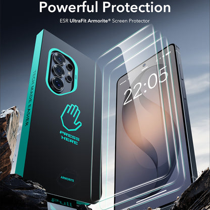 Ochranná fólie ESR Armorite na displej pro Samsung Galaxy S26 Ultra, Tvrzené sklo, Full Glue, Sada 2 kusy