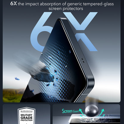 Ochranná fólie ESR Armorite na displej pro Samsung Galaxy S26 Ultra, Tvrzené sklo, Full Glue, Sada 2 kusy