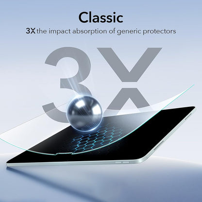 Ochranná fólie ESR Paper Feel UltraFit pro Apple iPad (2025) / (2022), Plast, Sada 2 kusy