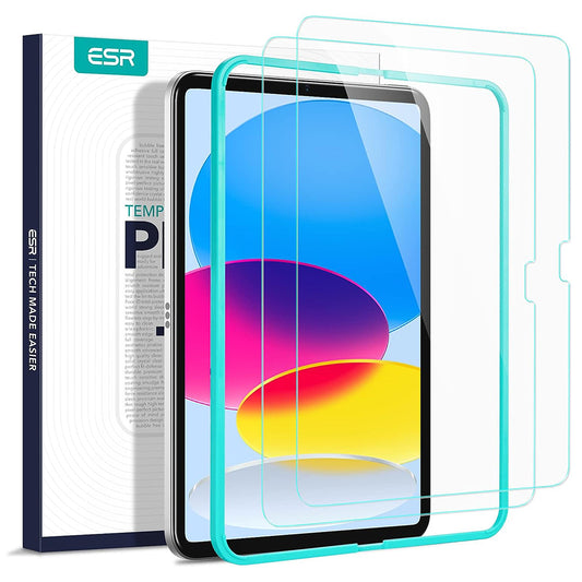 Ochranná fólie ESR na displej pro Apple iPad (2025) / (2022), Tvrzené sklo, Full Glue, Sada 2 kusy