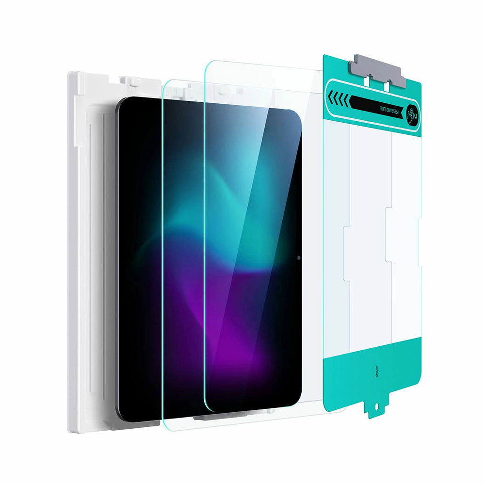 Ochranná fólie ESR na displej pro Apple iPad Pro 11 (2024), Tvrzené sklo, Full Glue, Sada 2 kusy