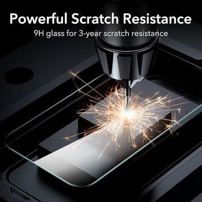 Ochranná fólie ESR pro Apple iPhone 17 Pro, Tvrzené sklo, Full Glue, Sada 3 kusy