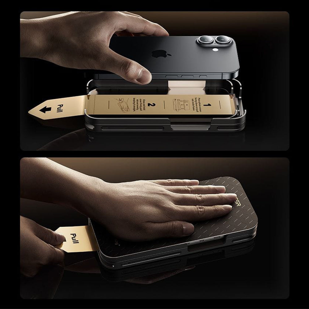 Ochranná fólie na displej ESR UltraFit Armorite Pro pro Apple iPhone 17 Pro, Tvrzené sklo, Full Glue, Černá